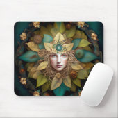 Nature Goddess Mandala Mousepad (Mit Mouse)