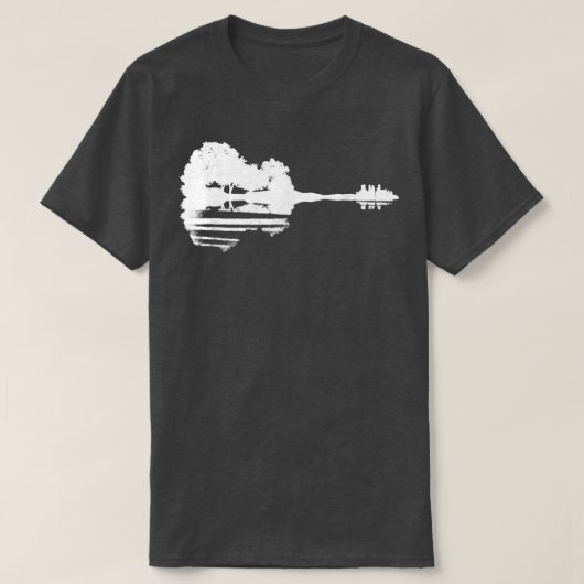 Nature Guitar Reflection Environmentalist T-Shirt (Design vorne)