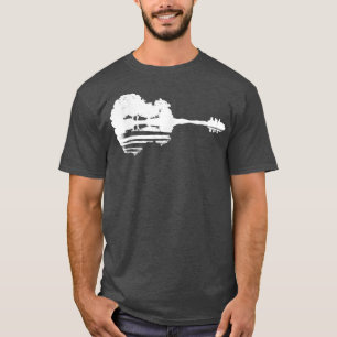 Nature Guitar Reflection Environmentalist T-Shirt
