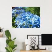 Nature Heals Art Drucke Blue Hydrangea Blume (Heimbüro)