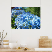 Nature Heals Art Drucke Blue Hydrangea Blume (Küche)