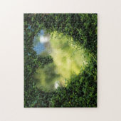 Nature Heart Puzzle - Grüne (Vertikal)