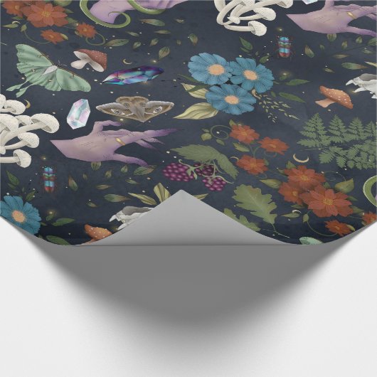 Nature Hexe Geschenkpapier (Ecke)