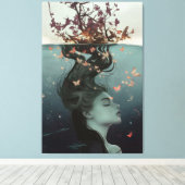 Nature Hexe Leinwanddruck (Insitu (Holzboden))