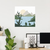 Nature Illustration Poster (Heimbüro)