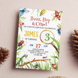 Nature Insect Bugs zum Geburtstag Einladung