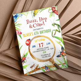 Nature Insect Bugs zum Geburtstag Einladung