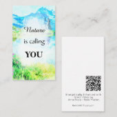 *~ NATURE Inspirational Kindness AP62 Note Card Mitteilungskarte (Vorne/Hinten)