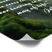 Nature inspirational quote John Muir Poster (Ecke)