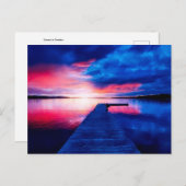 Nature Inspirations Sunset in Schweden Postkarte (Vorne/Hinten)