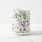 Nature-Inspired Botanical Pattern Decorative Throw Kaffeetasse (Mittel)