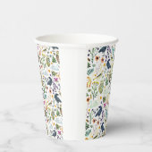 Nature-Inspired Botanical Pattern Decorative Throw Pappbecher (Rechts)