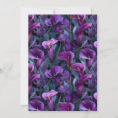 Nature Inspired Call Lilies Accent Happy Birthday Einladung (Rückseite)