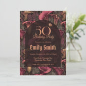 Nature Inspired Call Lilies Petal 90Th Birthday Einladung (Stehend Vorderseite)