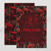 Nature Inspired Call Lilies Themed Birthday  Einladung (Vorne/Hinten)