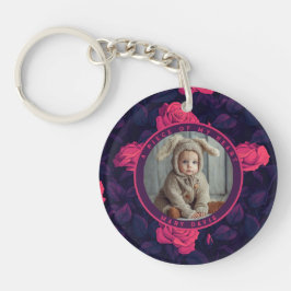 Nature-inspired Gifts For Him Custom rose flower Schlüsselanhänger