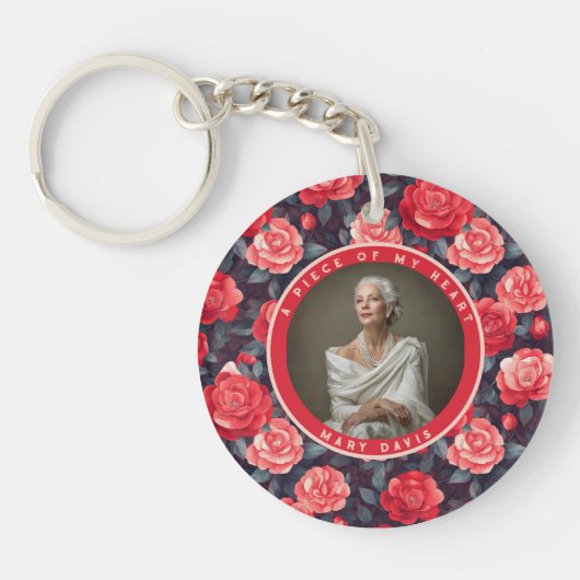 Nature-inspired Housewarming Gift Ideas Rose Flora Schlüsselanhänger (Vorderseite)