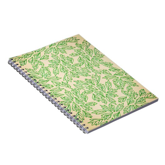 Nature-Inspired Leaf Pattern Notebook Notizblock (Rechte Seite)