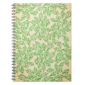 Nature-Inspired Leaf Pattern Notebook Notizblock (Vorderseite)