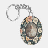 Nature-inspired party favor Rose Flower Schlüsselanhänger (Vorderseite links)