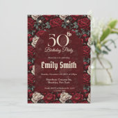 Nature Inspired Peonies Aesthetic Boho Birthday Einladung (Stehend Vorderseite)