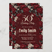 Nature Inspired Peonies Aesthetic Boho Birthday Einladung (Vorne/Hinten)