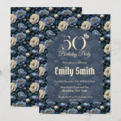 Nature Inspired Peonies Fantasy 10Th Birthday Einladung (Vorne/Hinten)