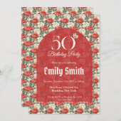 Nature Inspired Peonies Luxury Boho Birthday Einladung (Vorne/Hinten)