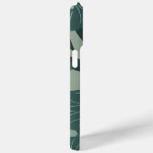 Nature-inspired phone case with green flowers (Rückseite / Rechts)