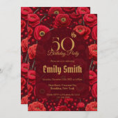 Nature Inspired Ranunculus Aesthetic Her Birthday Einladung (Vorne/Hinten)