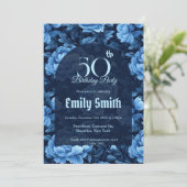 Nature Inspired Rose Flower Summer Party Einladung (Stehend Vorderseite)