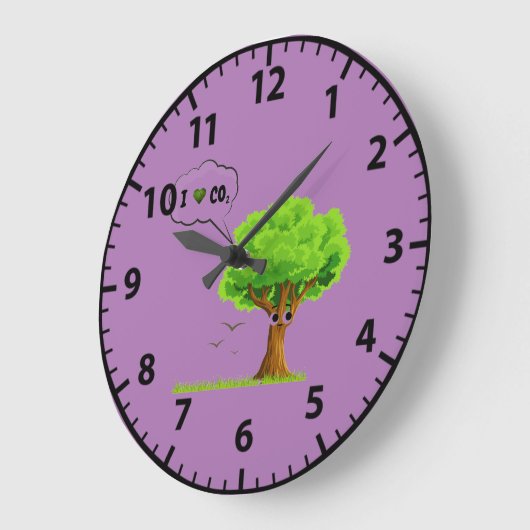 Nature-Inspired Tree Design Artistic Große Wanduhr (Winkel)