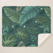 Nature-Inspired Tropical Leaves Seamless Pattern Sherpadecke (Vorderseite (Horizontal))