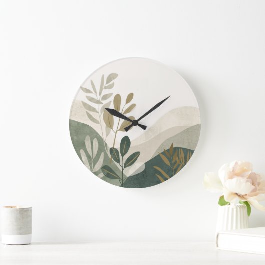 Nature Inspired Wall Clock  Große Wanduhr (Zuhause)