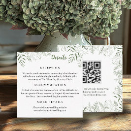 Nature Inspired Wedding Info Cards Begleitkarte