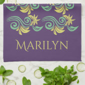 Nature Inspiriert Handtuch in Monogramm (Gefaltet)