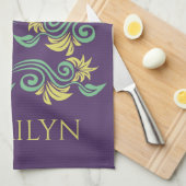 Nature Inspiriert Handtuch in Monogramm (Viertel Falte)