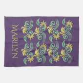 Nature Inspiriert Handtuch in Monogramm (Horizontal)