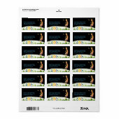 Nature Inspiriert Kokopelli Wedding Rücksendeadres Adressaufkleber (Vorne)