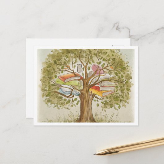 Nature Inspiriert Learning Postcard Postkarte (Vorderseite/Rückseite Beispiel)