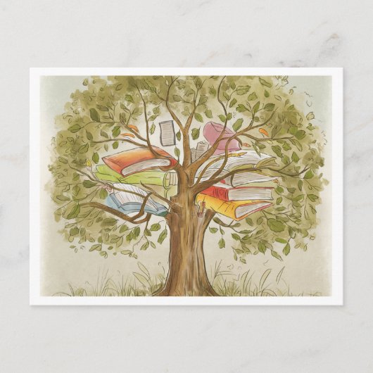 Nature Inspiriert Learning Postcard Postkarte (Vorderseite)