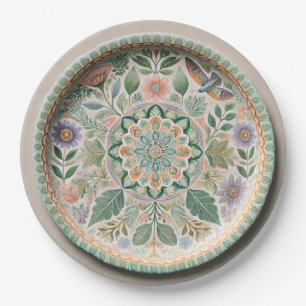Nature Inspiriert Mandala-Papierplatte Pappteller