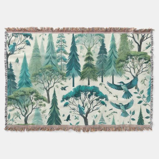 Nature Inspiriert Nahtloses Design Decke (Vorderseite)