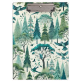 Nature Inspiriert Nahtloses Design Klemmbrett (Vorderseite)