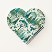 Nature Inspiriert Nahtloses Design Notizblock (Rückseite)