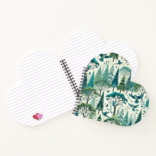 Nature Inspiriert Nahtloses Design Notizblock (Innenseite)