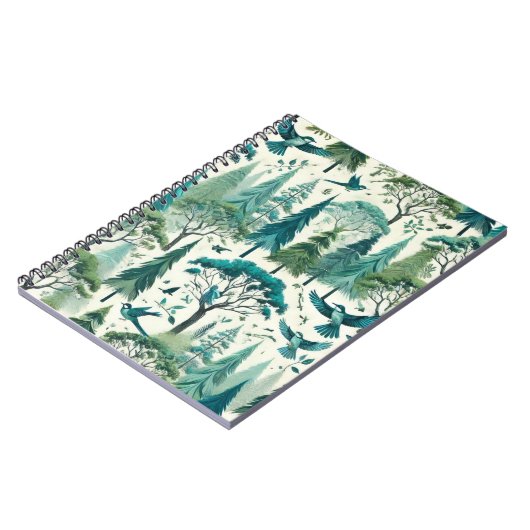 Nature Inspiriert Nahtloses Design Notizblock (Linke Seite)