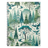 Nature Inspiriert Nahtloses Design Notizblock (Vorderseite)