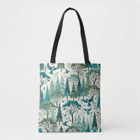 Nature Inspiriert Nahtloses Design Tasche (Vorderseite)