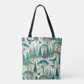 Nature Inspiriert Nahtloses Design Tasche (Rückseite)